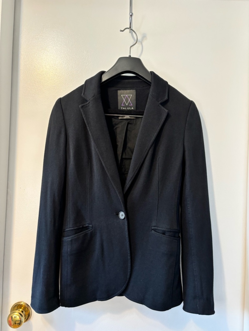 Aritzia Black Tailored One-Button Blazer
